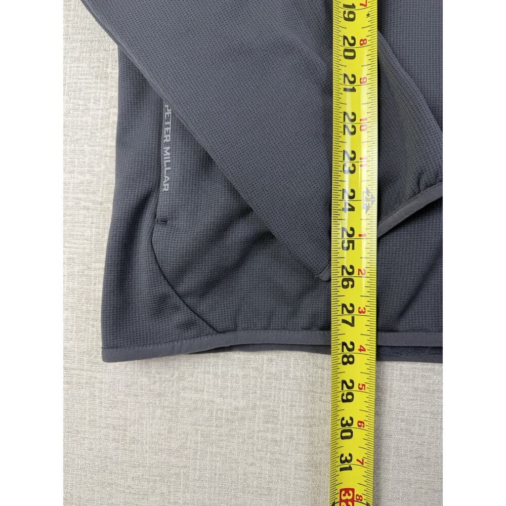 Peter Millar Vail Half Zip Pullover Men’s L Gray Parrish Inspection Co NWT - Picture 7 of 9